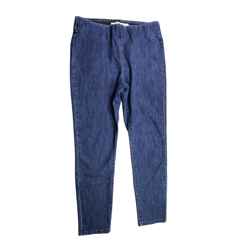 Soft Surroundings Womens Medium Pull On Denim Jeggings Stretch Blue Jeans